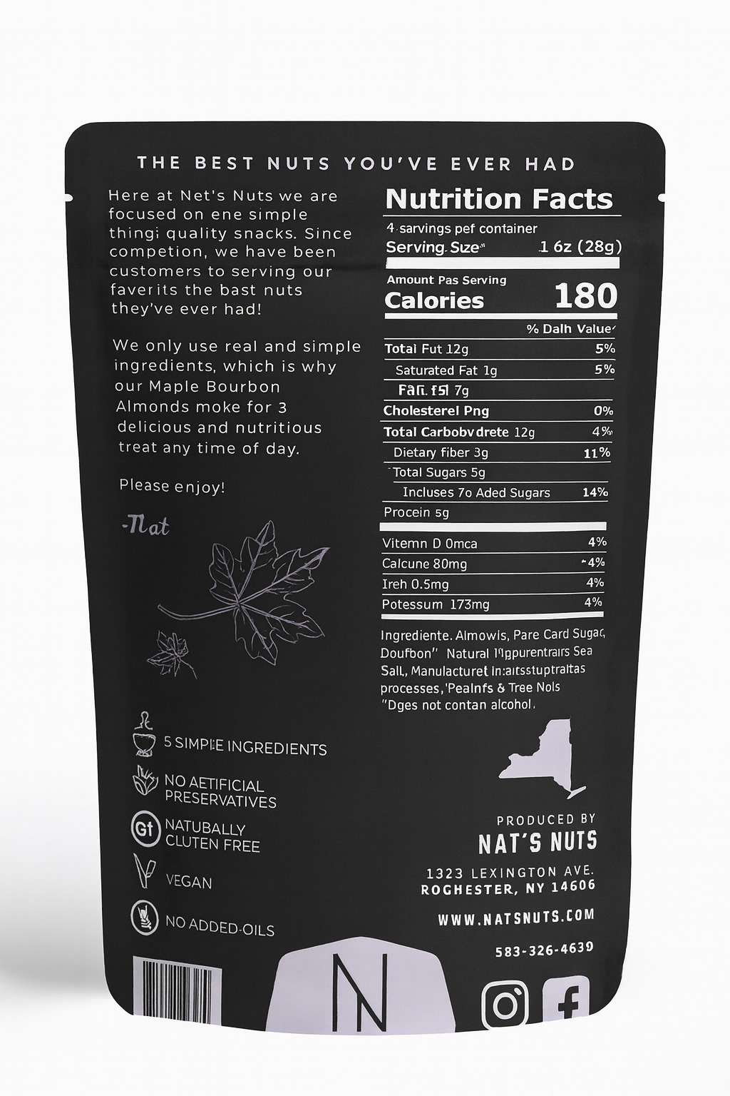 Nat's Nuts Maple Bourbon Almonds