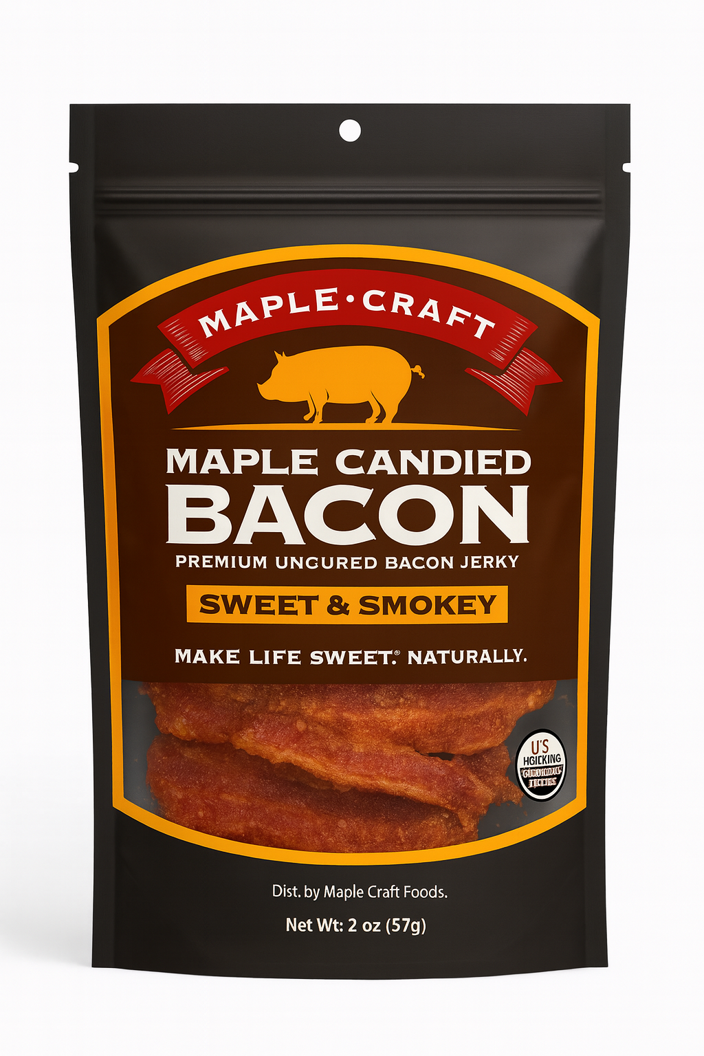 Maple Candied Bacon Jerky