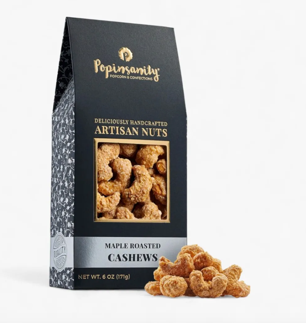 Popinsanity Maple Roasted Cashew Nuts