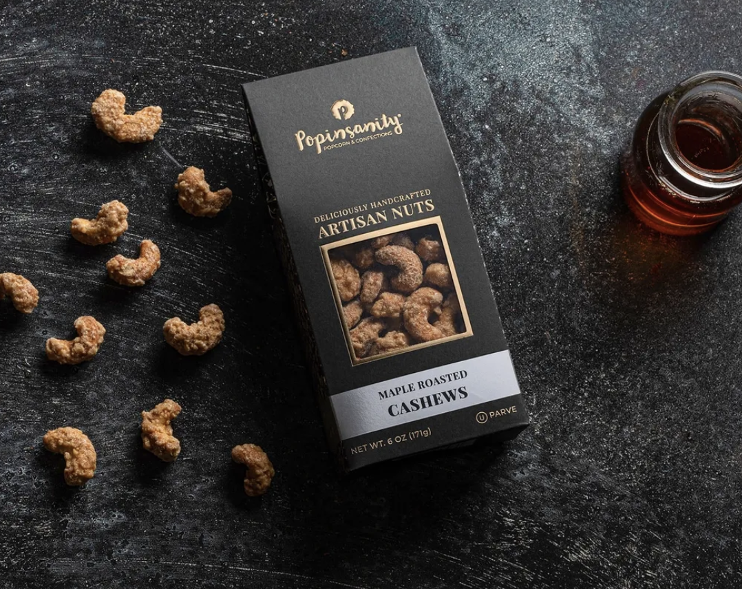Popinsanity Maple Roasted Cashew Nuts