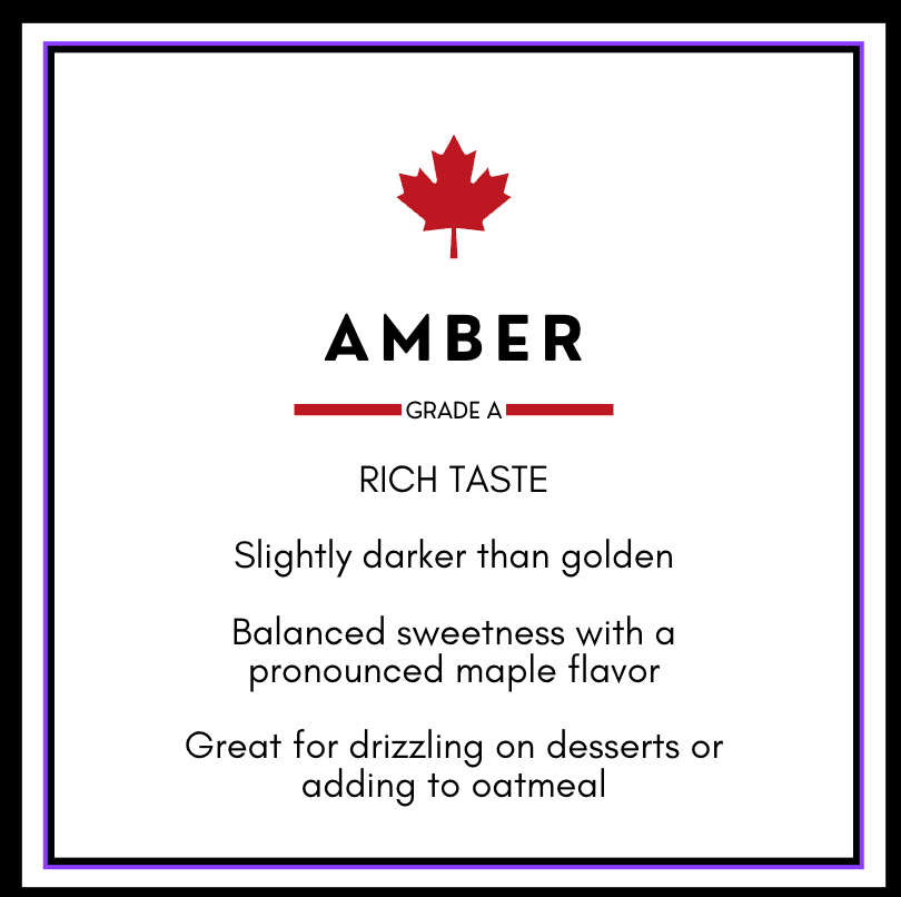 Amber Maple Amber Maple Syrup – Grade A Rich | The Maple Shop