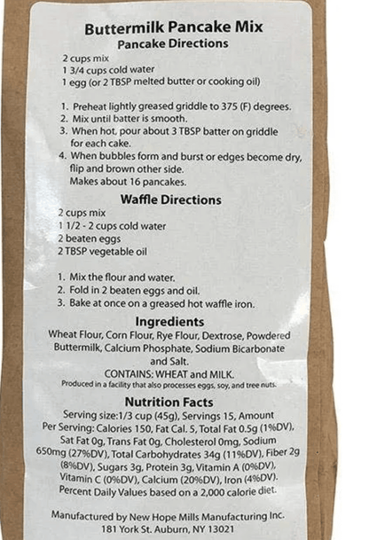 Maple Craft Buttermilk Pancake Mix - The Maple Shop