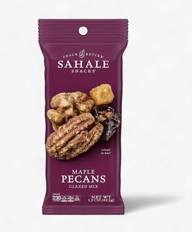 Maple Pecans Nuts Fruit Glazed Mix, 1.5 Oz - The Maple Shop