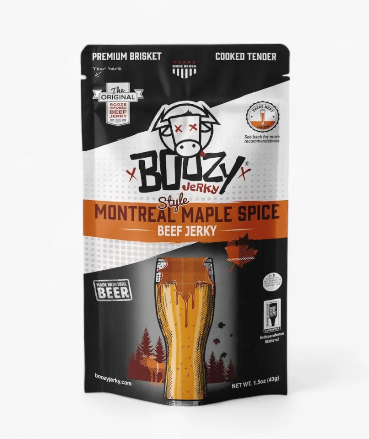 Montreal Maple Spice Lager Beef Jerky - The Maple Shop