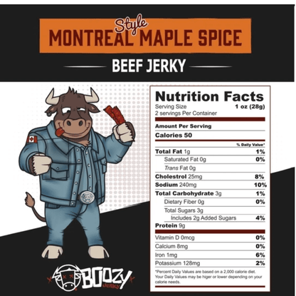Montreal Maple Spice Lager Beef Jerky - The Maple Shop