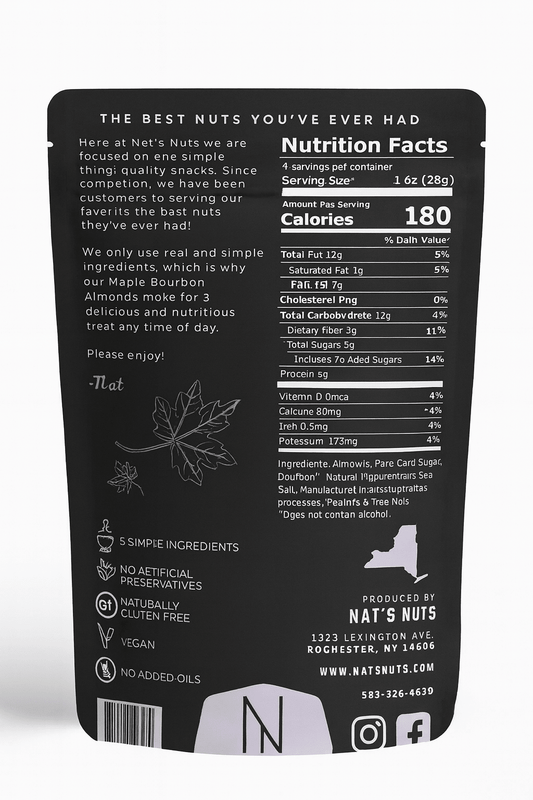 Nat's Nuts Maple Bourbon Almonds - The Maple Shop