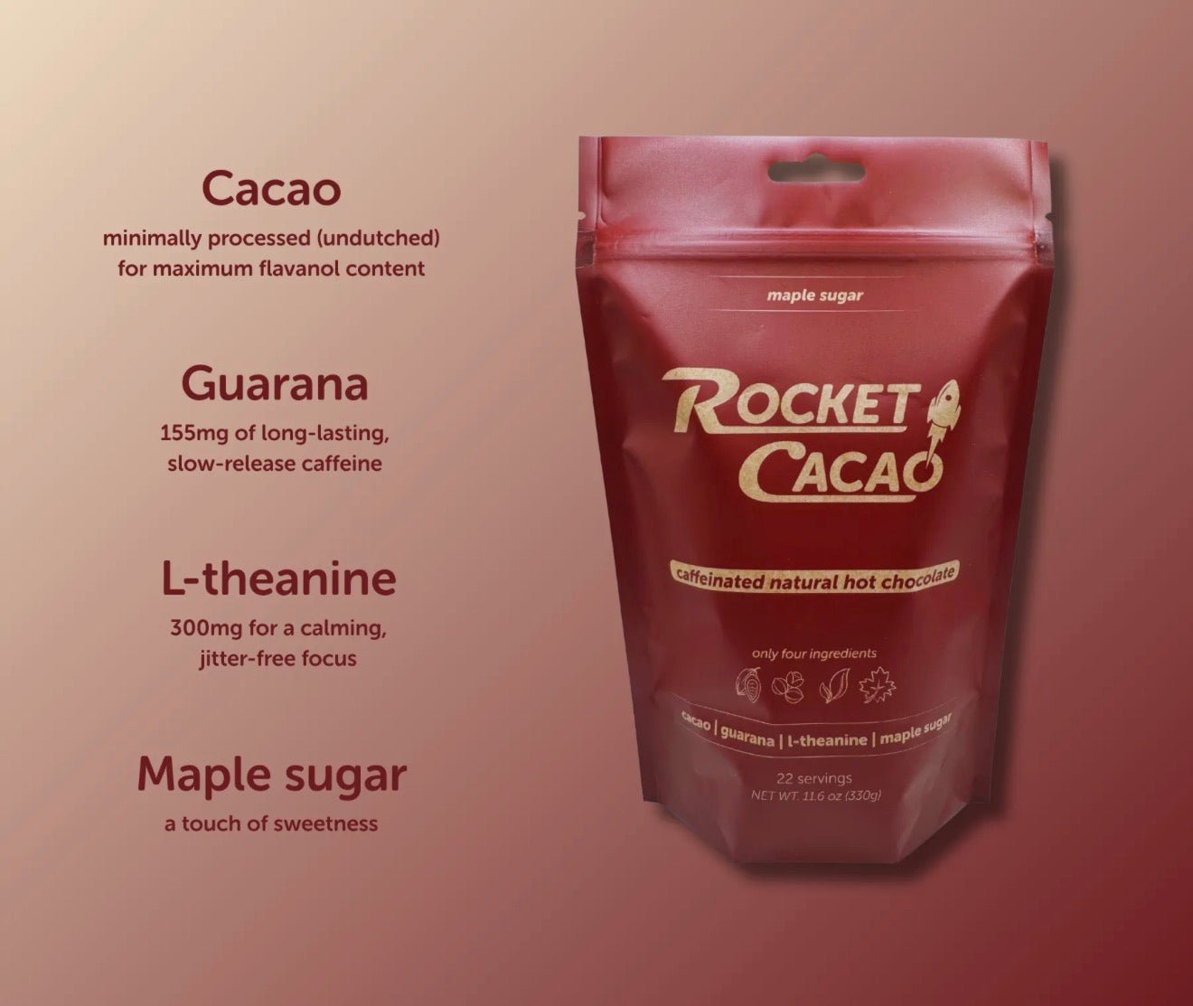 Rocket Cacao • Maple Sugar - The Maple Shop
