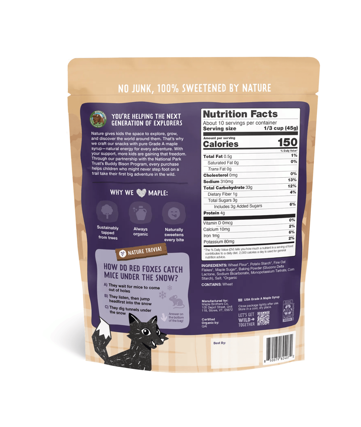 The Maple Brothers Oat & Maple Pancake Mix | Organic & Vegan - The Maple Shop