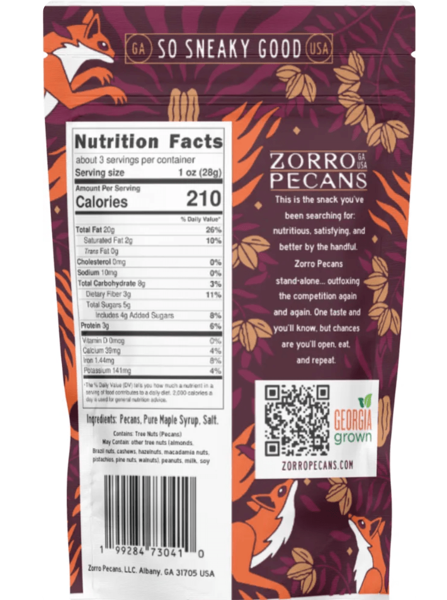 Zorro Maple Glazed Pecans - The Maple Shop