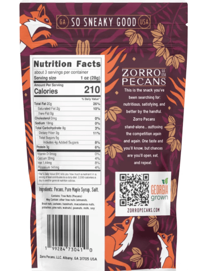 Zorro Maple Glazed Pecans - The Maple Shop